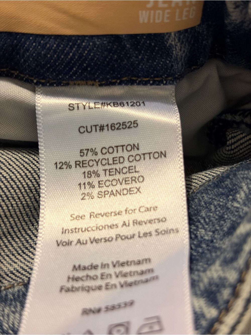 Kut from the Kloth Light Blue Wide Leg Jeans 8 -10 (Waist 31 inch) Academia - Picture 9 of 9
